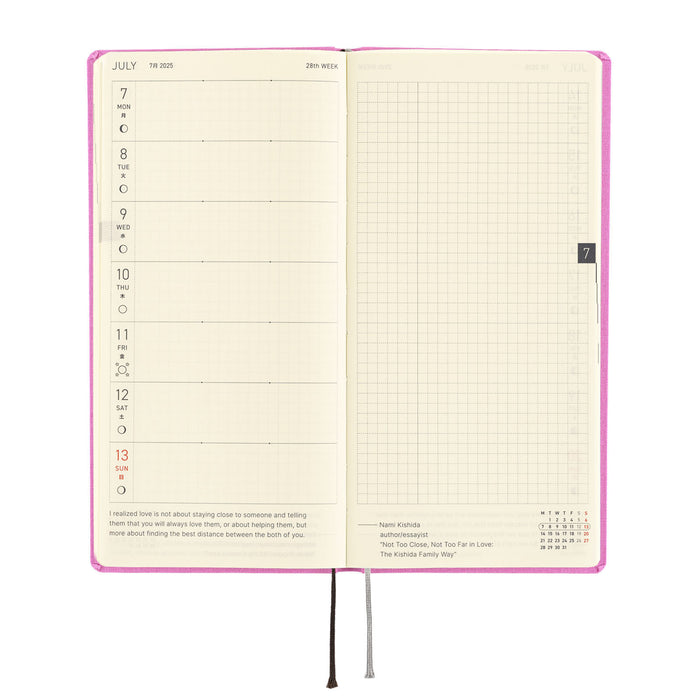 2025 Hobonichi Weeks MEGA Hardcover Planner // Colors: Sweet Purple