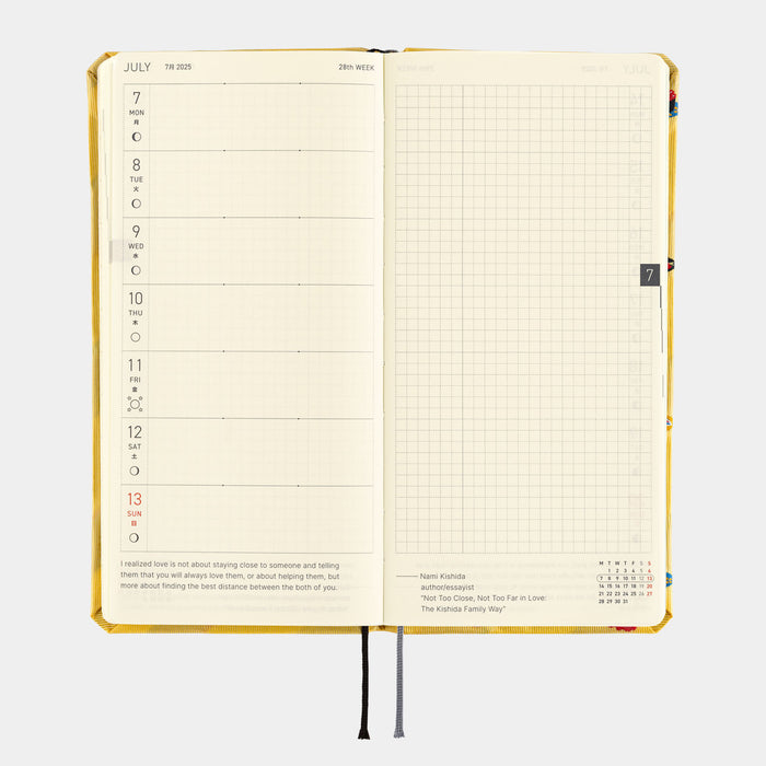 2025 Hobonichi Weeks MEGA Hardcover Planner // Bow & Tie: Sushi