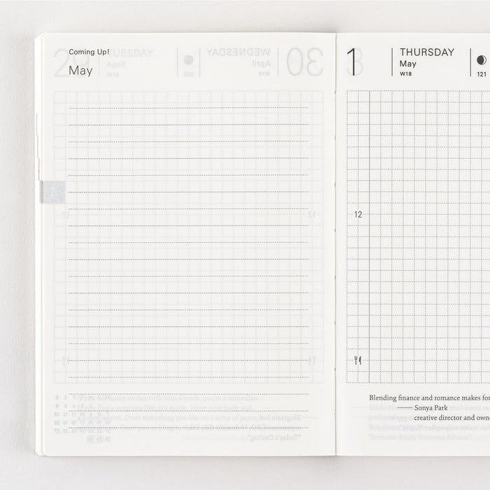 2025 Hobonichi Techo Planner Book A6 Size (English)