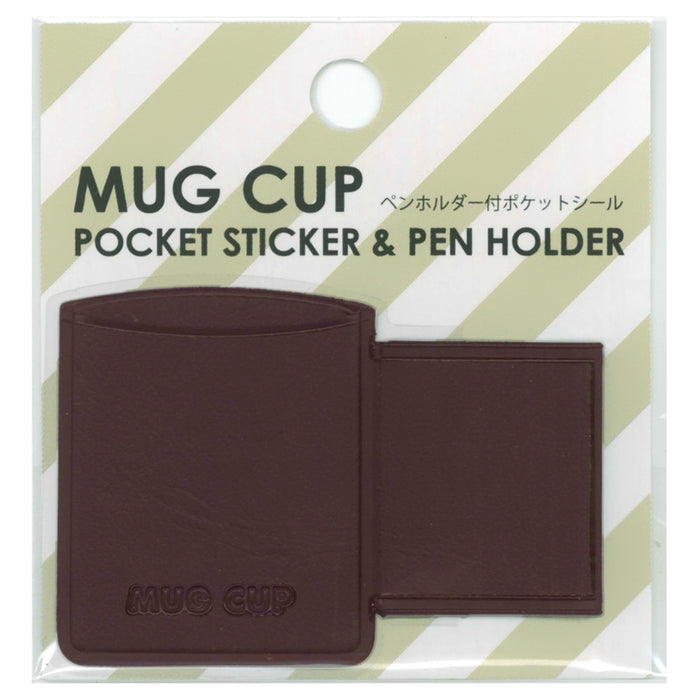 Mug Cup Pocket Sticker & Pen Holder