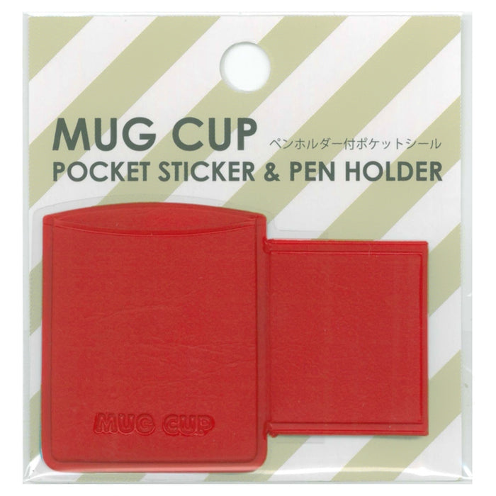Mug Cup Pocket Sticker & Pen Holder