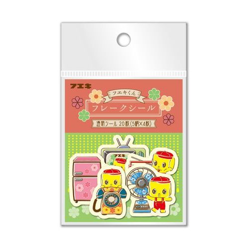 Fueki-kun Flake Sticker Pack // Green