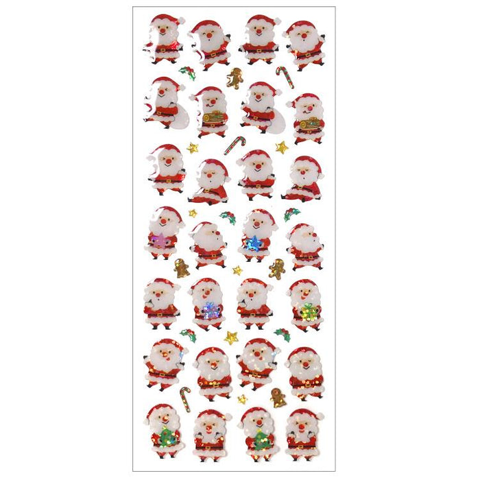 Christmas Drop Sticker Sheet // Santa Claus Cookies