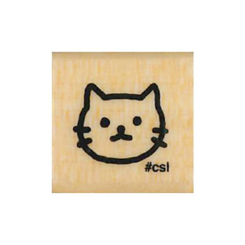 Kodomo No Kao Mini Rubber Stamp // Cat