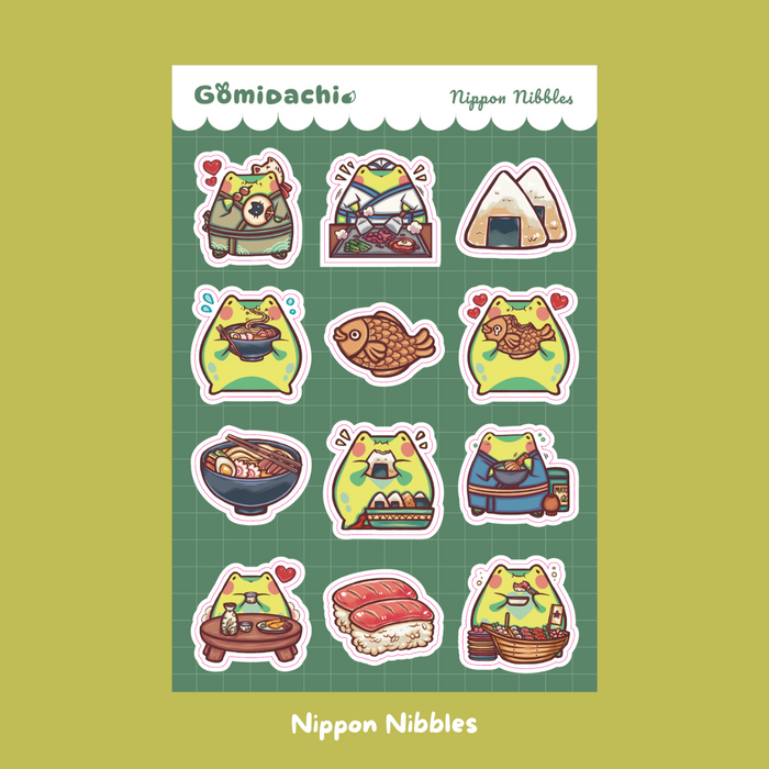 Gomidachi Deco Sticker Sheet // Food is Life