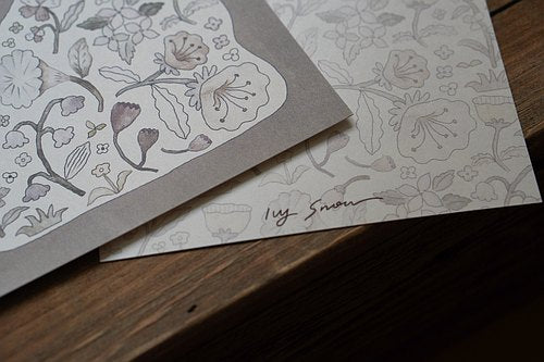 Ivy Snow Postcard Print // Swan