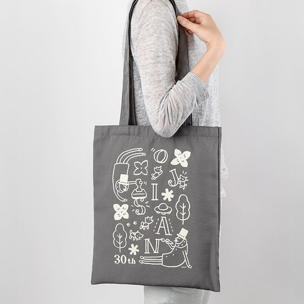 MIDORI Ojisan 30th Anniversary Tote Bag // Gray