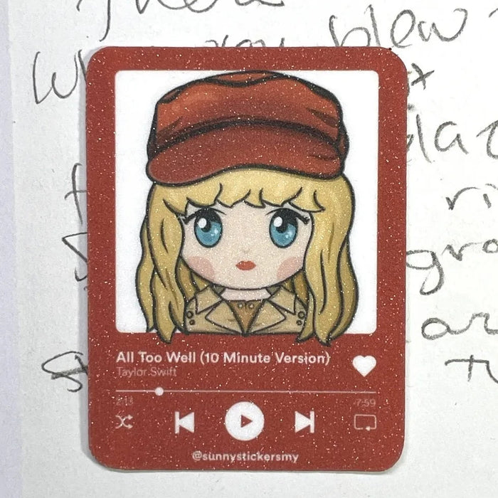 Sunny Stickers MY Sticker Pack // Swiftie Music Eras: Red Era
