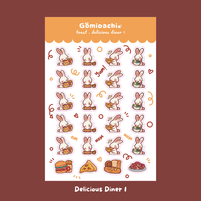 Gomidachi Planner Sticker Sheet // Food is Life