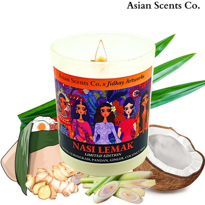 Asian Scents Co. x Jidkay's Artworks - Nasi Lemak Scented Candle