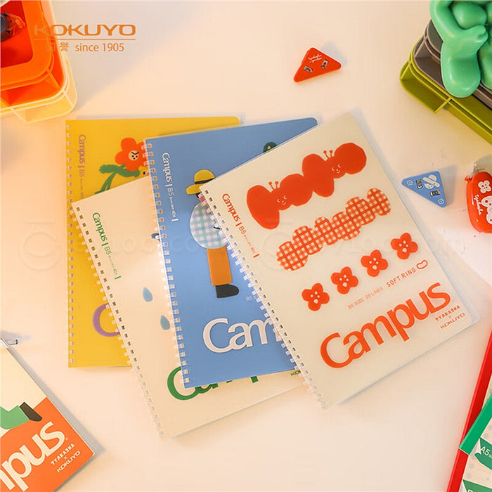 KOKUYO x Tyakasha B5 Soft Ring CAMPUS Notebook