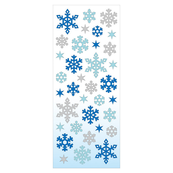 Mind Wave Christmas Stickers //  Glittery Snowflake