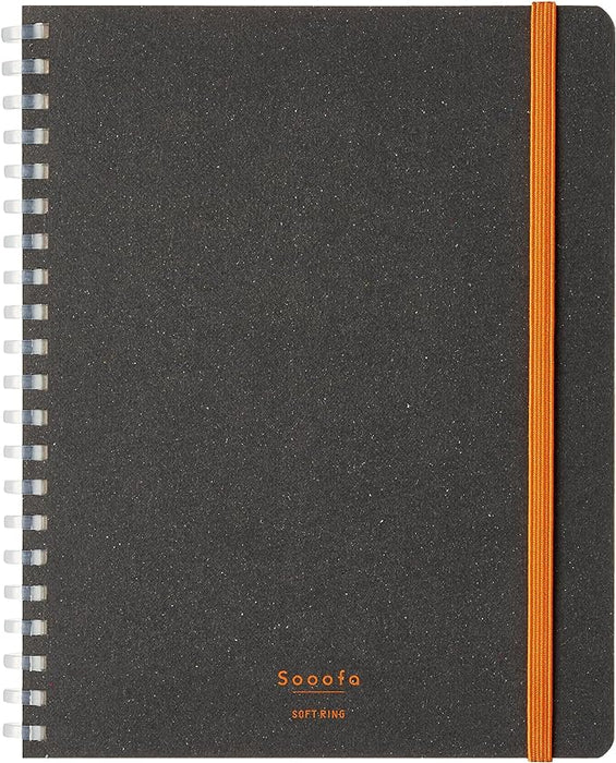 Kokuyo Sooofa Soft Ring Notebook / Grid (B6 Size)