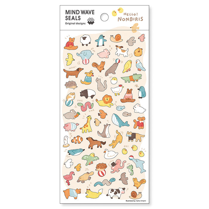 Mind Wave HELLO! NONBIRIS Sticker Sheet