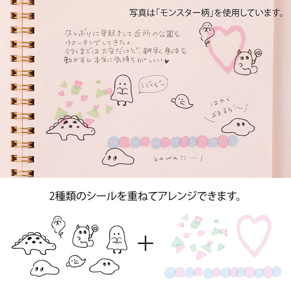 Midori Two Sheet Sticker / Cute Motif