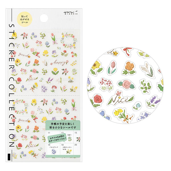 Midori Planner Sticker / Wild Flowers