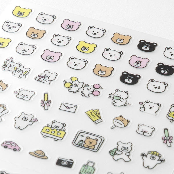 Midori Planner Sticker / Pictograph Bear