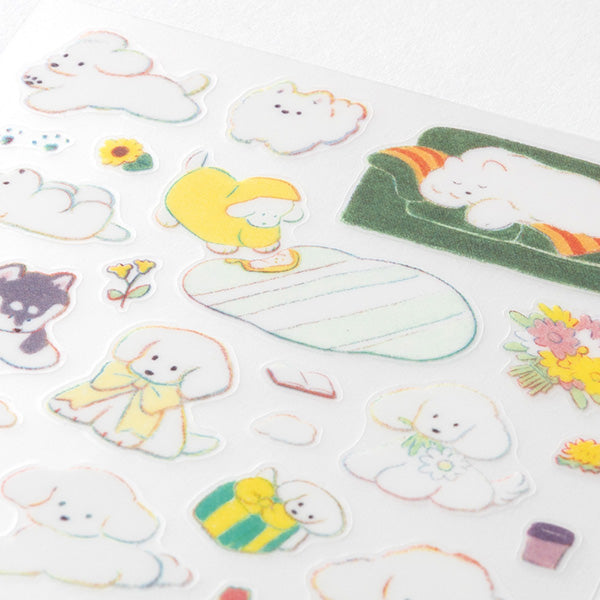 Midori Planner Sticker / Rainbow Dog