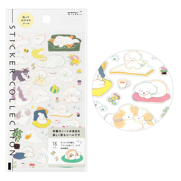 Midori Planner Sticker / Rainbow Dog