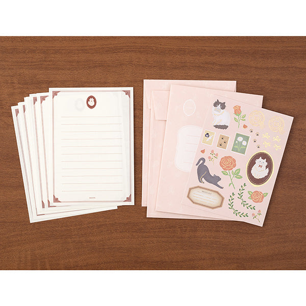 Midori Sticker and Letter Set // Cat