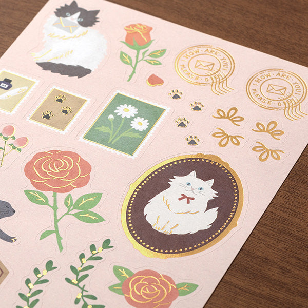 Midori Sticker and Letter Set // Cat