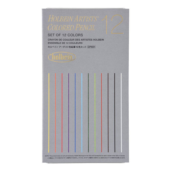 Holbein Artists Color Pencils // 12 Colors (Basic Tone)