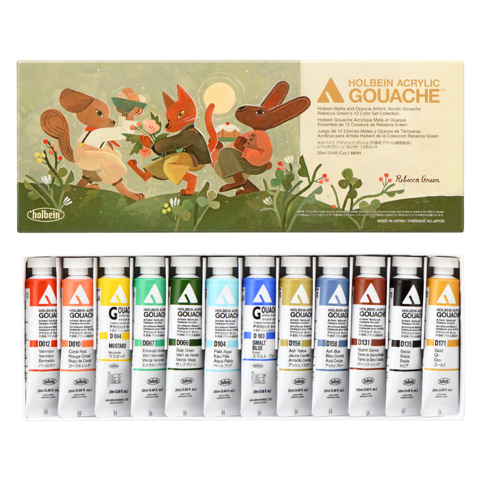 Rebecca Green x Holbein Acryla Gouache Set