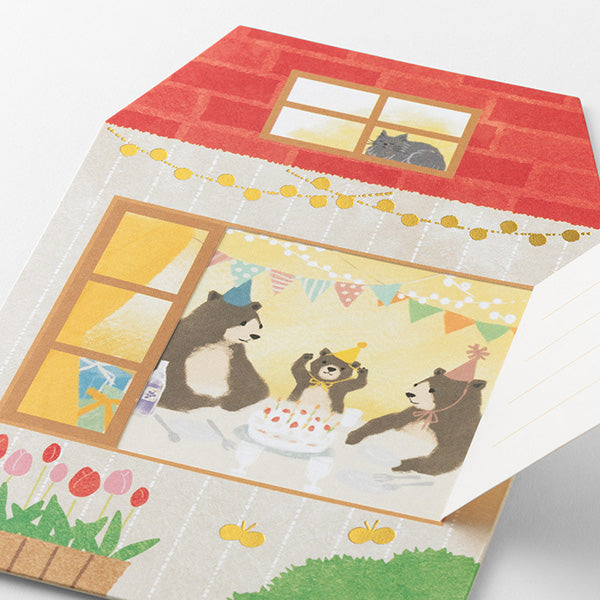 MIDORI Peel Back Greeting Card // Birthday House
