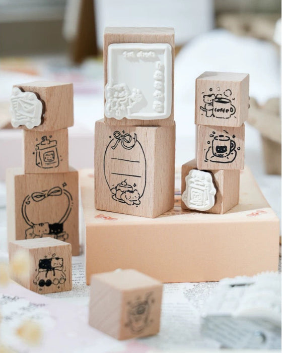 neko neko Rubber Stamp Set