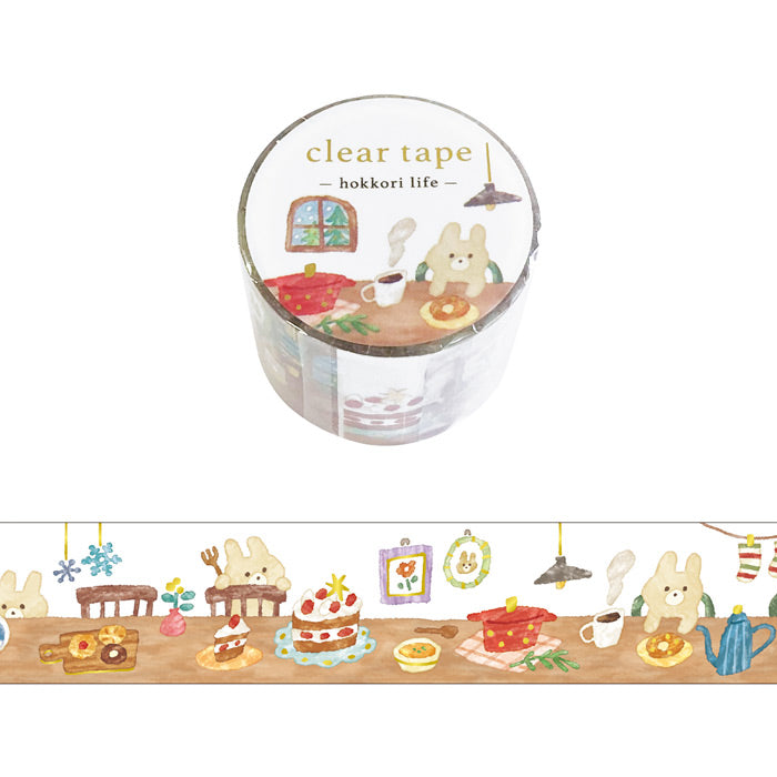 Mind Wave Hokkori Life Christmas Clear Tape // House