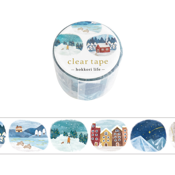 Mind Wave Hokkori Life Christmas Clear Tape // Winter Scene