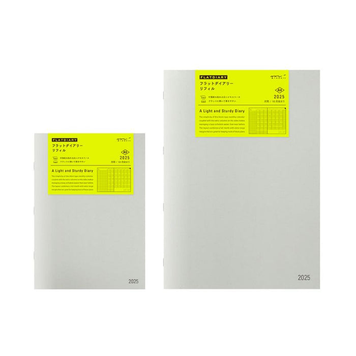 2025 MIDORI Flat Diary Refill (A5/A4 Size)