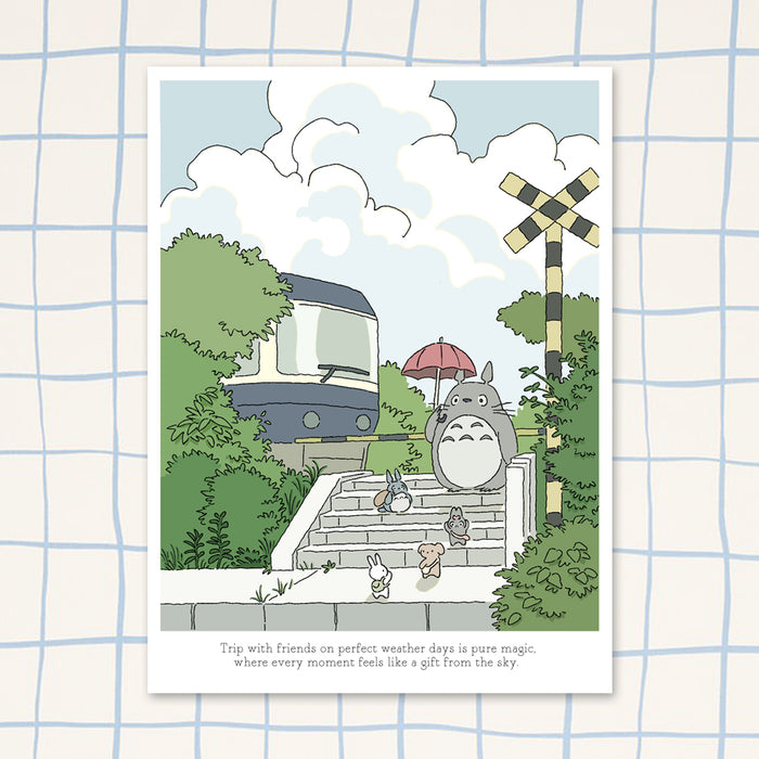 Sourteahouse Art Print // Totoro Summer