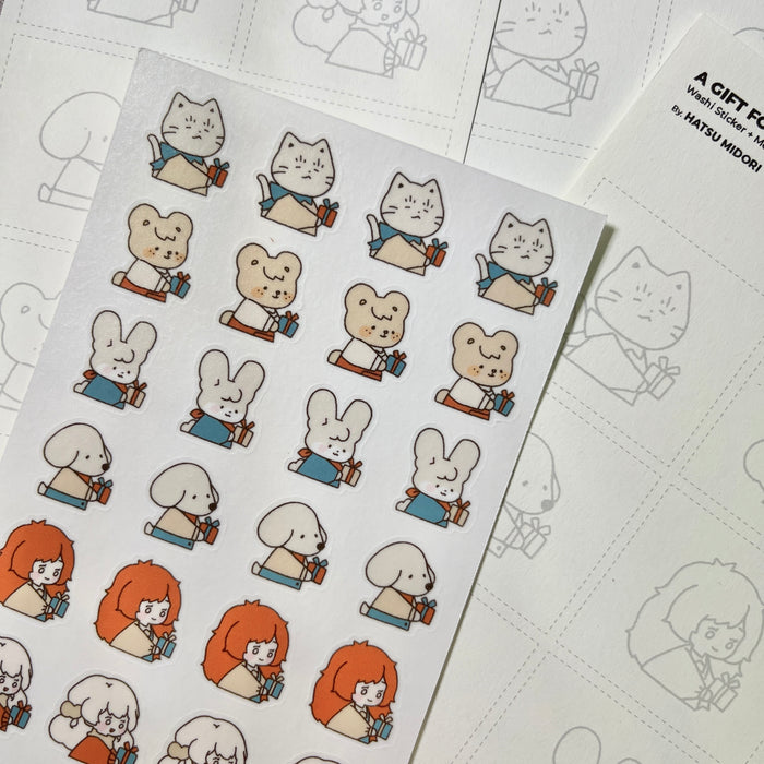 Hatsu Midori Sticker Sheet // A Gift for You