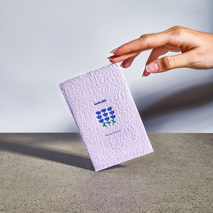 Goods for Good Letterpress Card // Purple Blossom Series