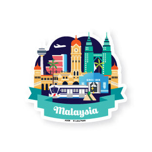 Loka Made Adventure Luggage Sticker // Kuala Lumpur (1 Piece)