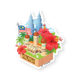 Loka Made Adventure Luggage Sticker // Malaysia (1 Piece)