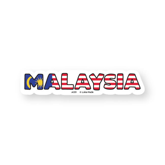 Adventure Seal Luggage Sticker Speak Like A Local_Malaysia (1 Piece)