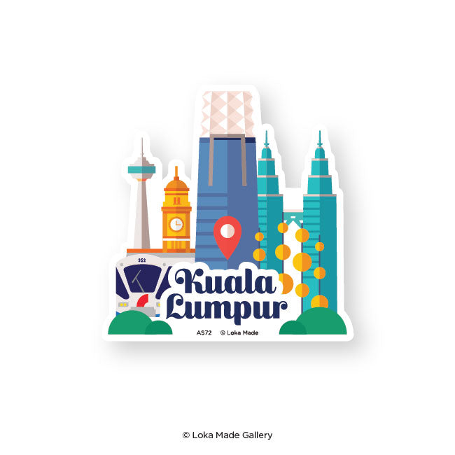 Loka Made Adventure Luggage Sticker // Tun Razak Exchange (1 Piece)