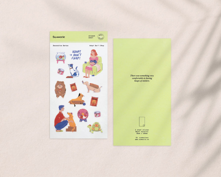 Summorie Washi Sticker Sheet // Adopt Don't Shop