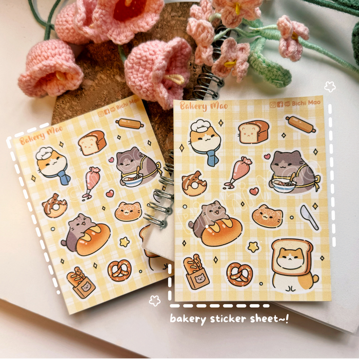 Bichi Mao Sticker Sheet // Bakery