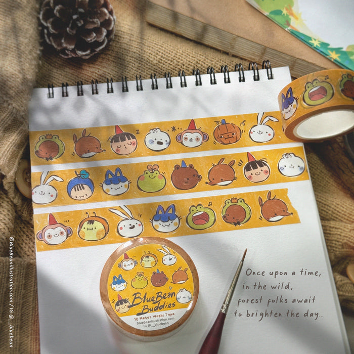 BlueBean 蓝豆 Washi Tape // Buddies