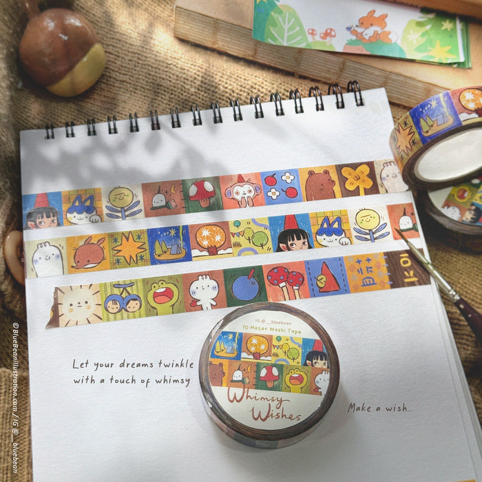 BlueBean 蓝豆 Washi Tape // Whimsy Wishes