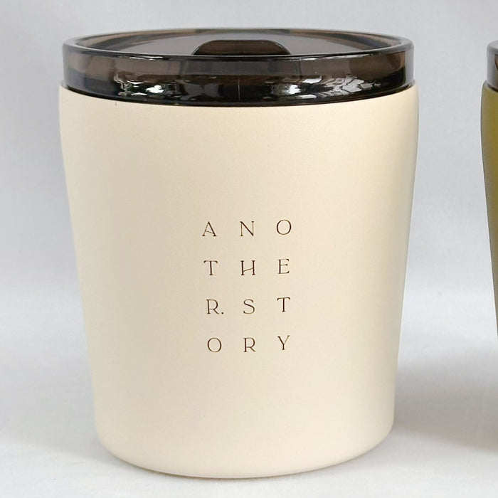 Another Story Basic Collection // Stainless Steel Mug: White Words