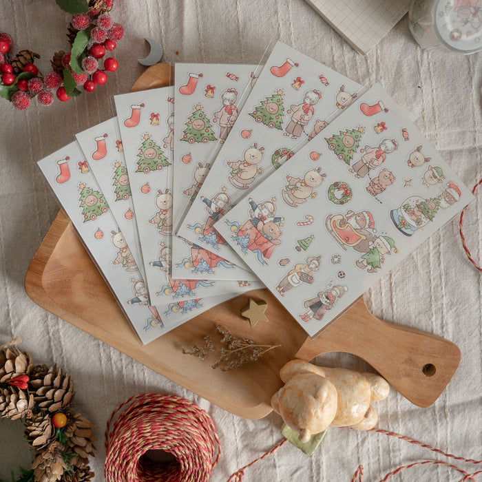 Qiara Sticker Sheet // Beary Christmas Set