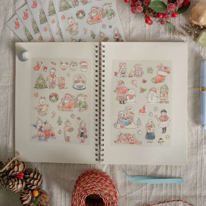 Qiara Sticker Sheet // Beary Christmas Set