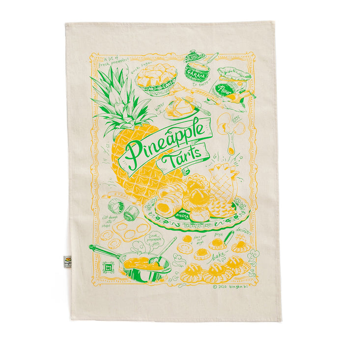 Bingka Tea Towel | Pineapple Tart