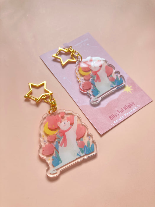 SomethingSeni Acrylic Keychain // Blissful Night