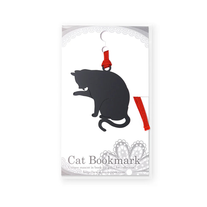 Cat Grooming Metal Bookmark