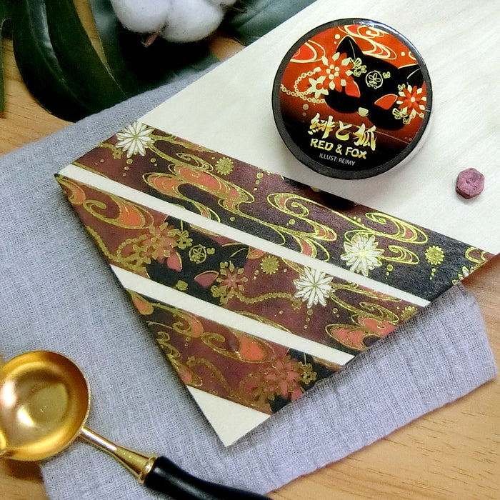 Reimy Washi Tape // Red Fox (Gold Foil)